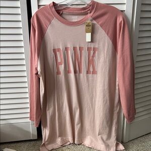 PINK Victoria's Secret Kids Raglan Sleeve Shirt - Pink